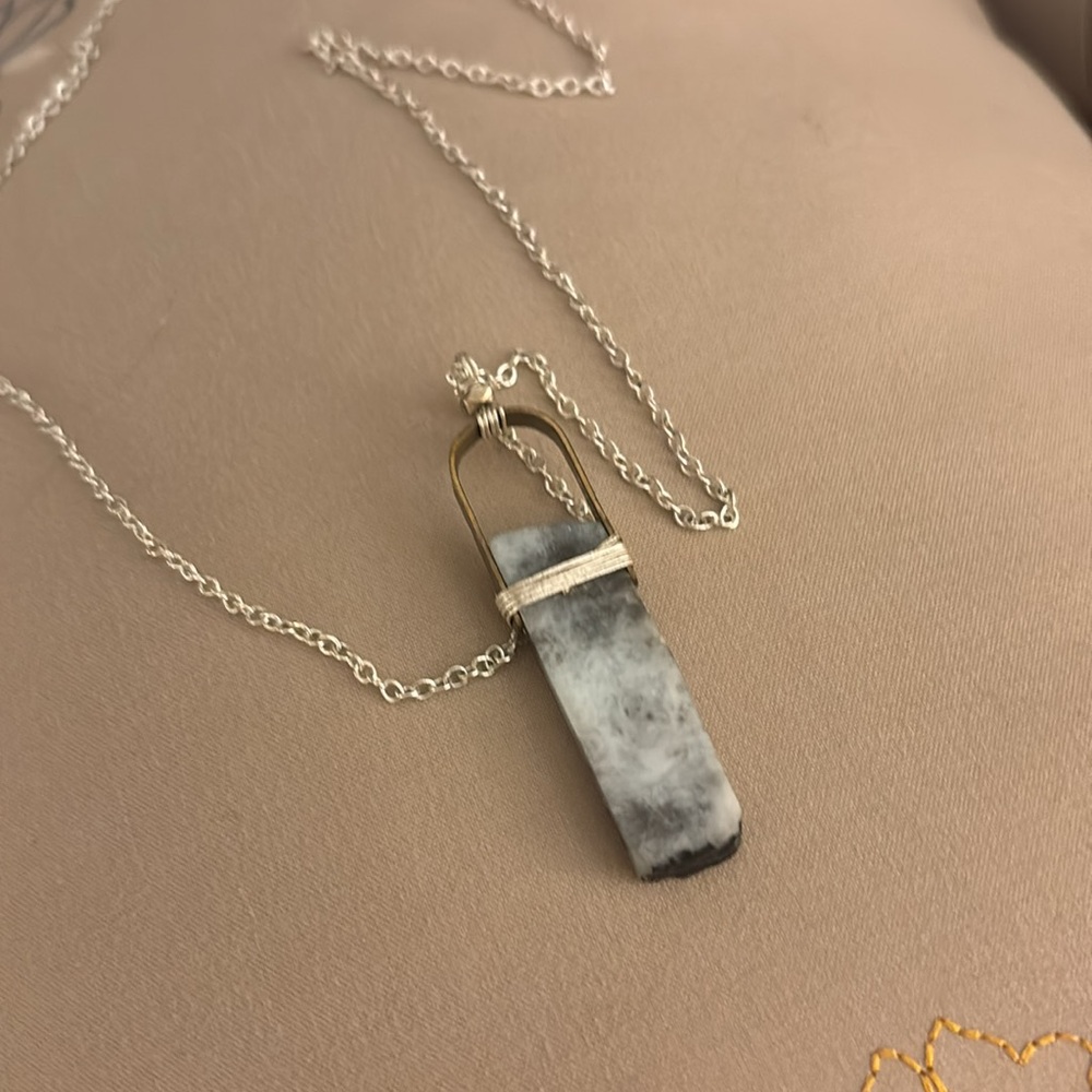 Nakamol Natural Stone & Silver Necklace - Picture 6 of 7